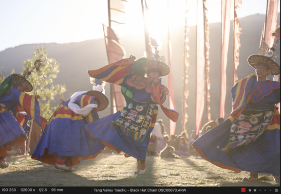 Last moments of the dance, and the sun.