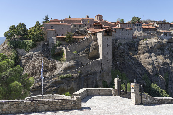 Approaching The Great Meteoron Monastery On our Hike Meteora Greece
One of the most rewarding ways to reach these awe-inspiring structures is by embarking on a hiking adventure, immersing oneself in the rich history, breathtaking scenery, and profound tranquility that define this UNESCO World Heritage site.

Also known as the Holy Monastery of the Metamorfossis (Transfiguration of Christ).

https://fineartamerica.com/featured/2-approaching-the-great-meteoron-monastery-on-our-hike-wayne-moran.html

https://waynemoranphotography.com/blog/monasteries-meteora-greece/

#Meteora #Greece #Meteoron #monastery #monasteries #UNESCO #WorldHeritagesite #architecture #photography #Greekorthodox #Kalabaka #naturephotography  #travel #travelphotography #landscape #landscapes #landscapephotography #fineart #buyintoart #Ayearforart 