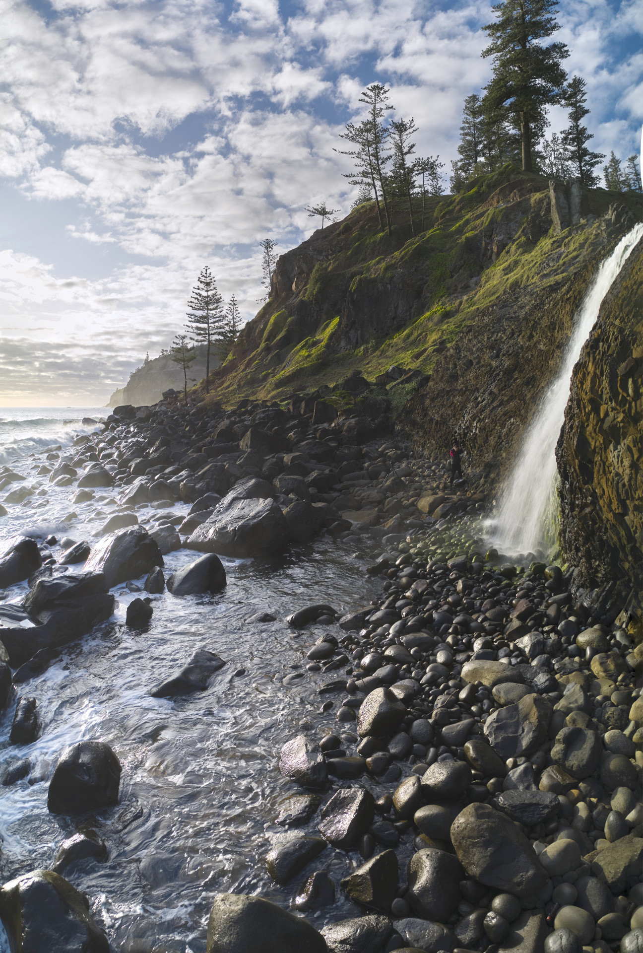 Waterfall at dawn