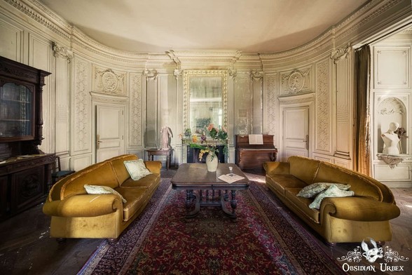 loving room with mustard sofas