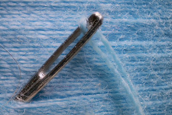 Blue Thread and Needle