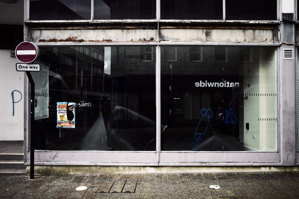 This image captures a moment of stillness and decay, reflecting the transformation of a once vibrant place. The title 'the only way is up' suggests hope amidst the disarray. I wanted to show the contrast between the physical deterioration and the potential for renewal, as seen in the forgotten storefront and the remnants of life outside.
