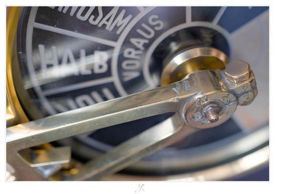 Close-up of an old brass ship's telegraph from an angle above. It is set to "Full Ahead".

AI disclaimer: Using my work, its meta data, written or derived description to create media with or train AI based systems is prohibited.