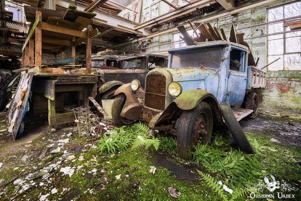 Blue citroen pickup