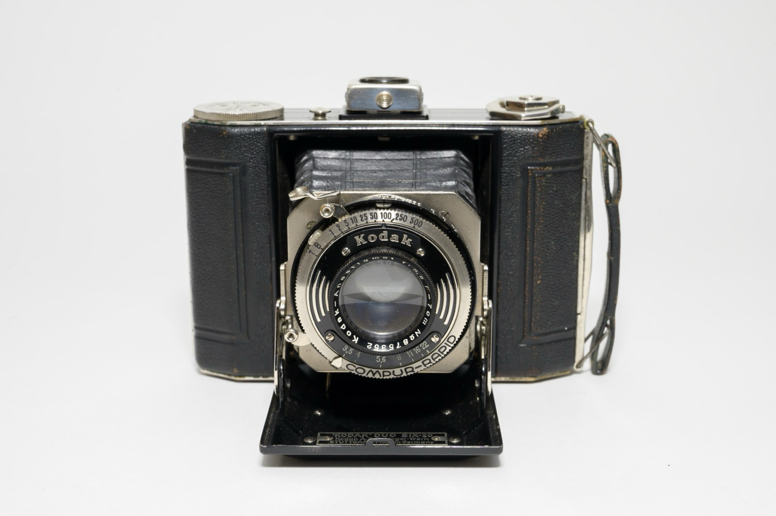 A photo of a folding camera