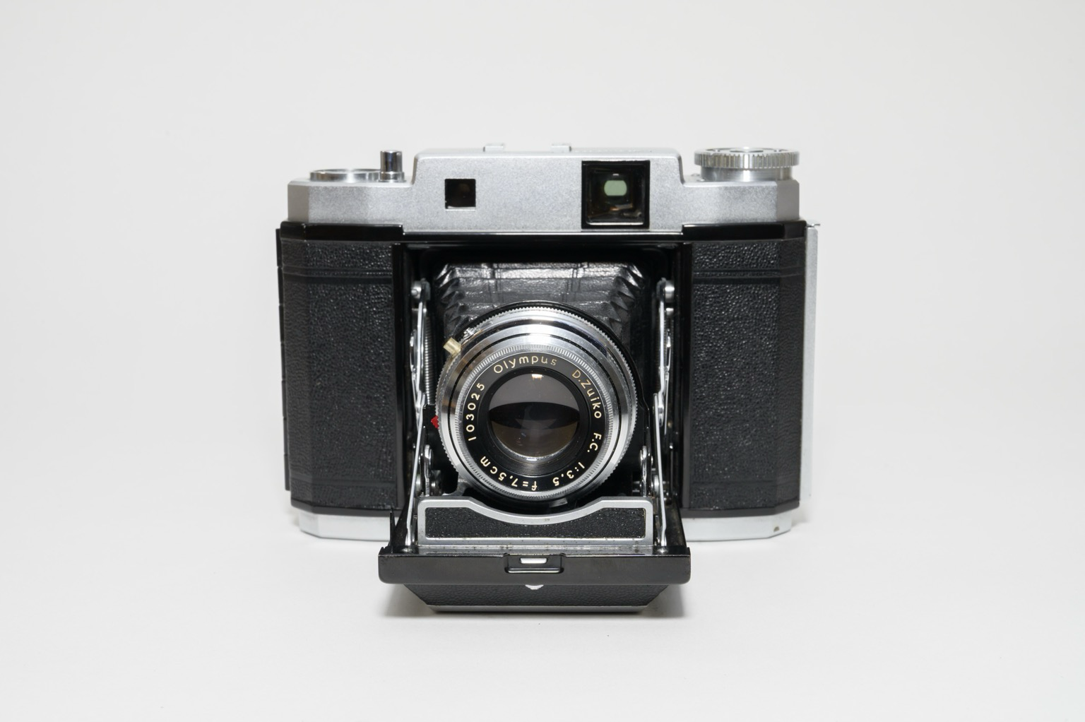 A photo of a folding camera