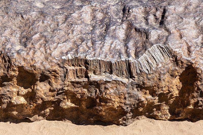 Detail of the Hoba Meteorite of Namibia. Weighs 66 tons and is the largest meteorite ever found . Uncovered because of its large mass and has never been moved from where it fell.