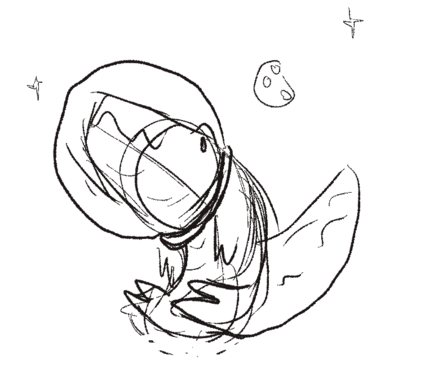a crocodile astronaut