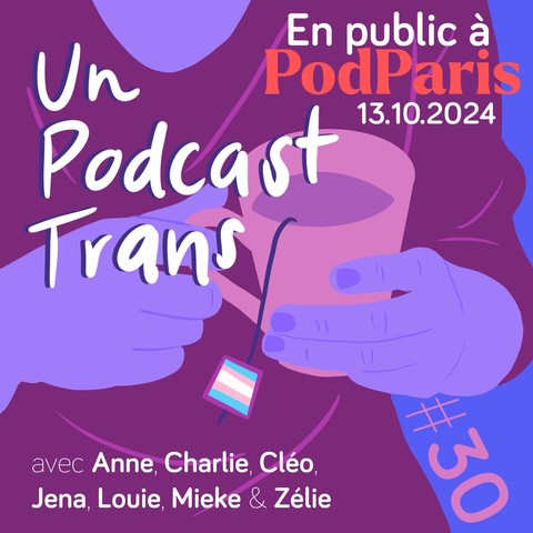 Colorful graphic promoting a podcast episode titled 