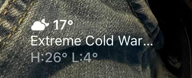 Extreme cold war….