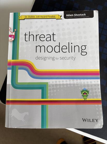 Threat modeling book by Adam Shostack