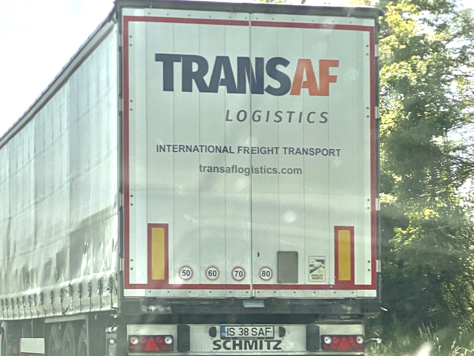 A truck labelled TransAF