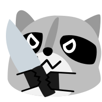 :blob_raccoon_knife: