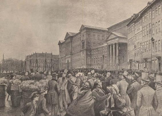 Folketoget til Christiansborg Slot den 21. marts 1848 

Af Ukendt. 

