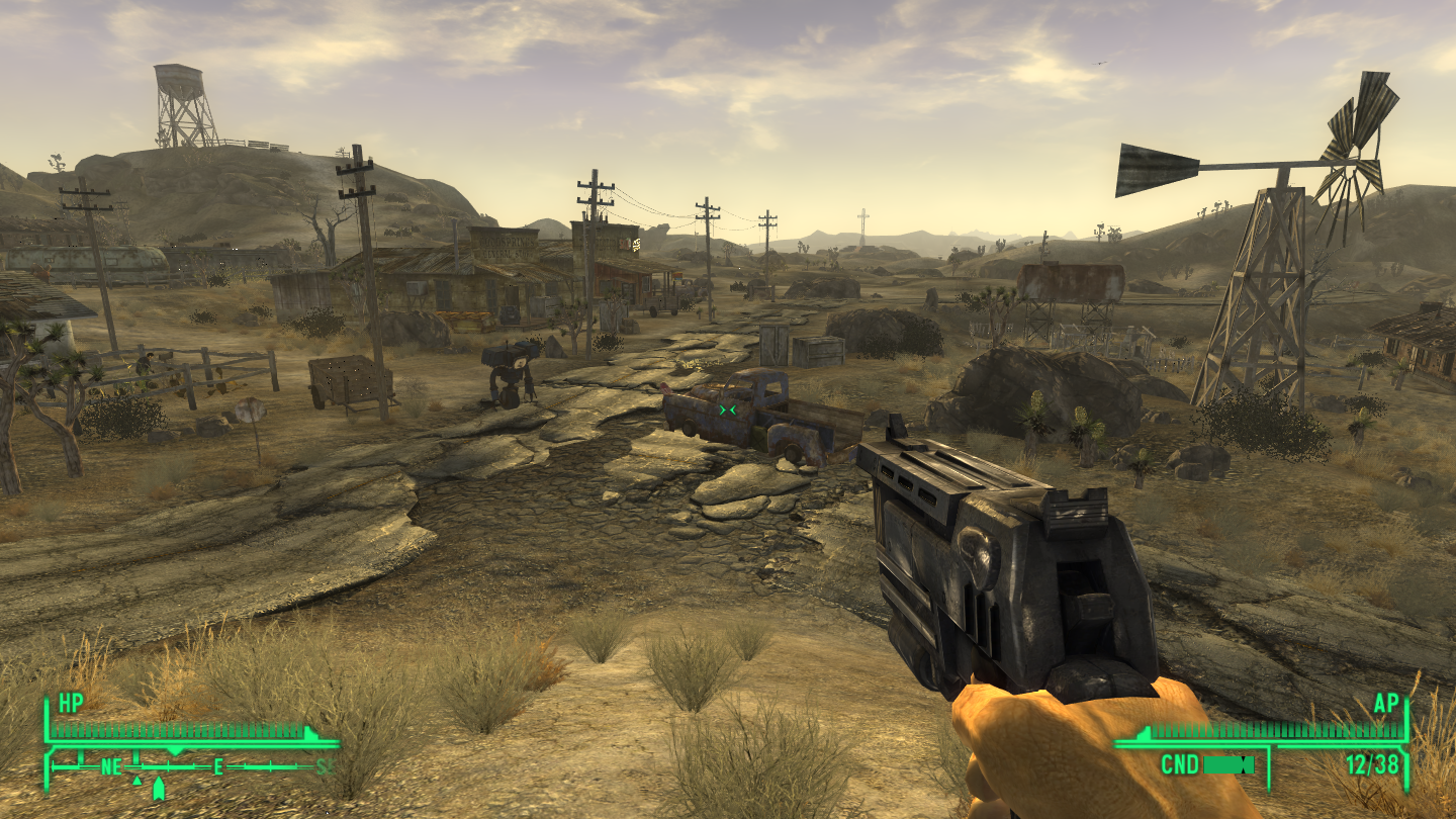 Fallout new vegas on GhostBSD under Wine.
