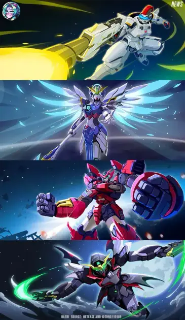 Imagenes filtradas de las skins de la colaboración entre Overwatch 2 y Gundam con Ilari, Mercy, Rammatra y Tracer con skins 'basadas' en Tallgeese 2, Gundam Wing Zero, Gundam Epyon y Gundam Deathsyche respectivamente.
Las imágenes tienen un estilo que parecen creadas por IA, aunque están firmadas por el autor