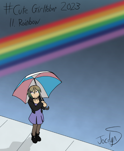 Cute Girltober 2023 - Rainbow
(featuring Rain from Rain)