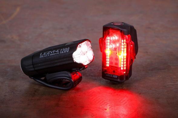 front and rear bicycle lamp from Lezyne