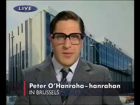 Screenshot of Peter O'Hanraha-hanrahan character from The Day Today.