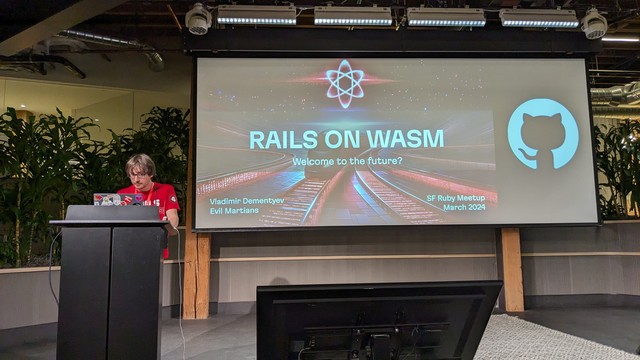 talk by Vladimir Dementyev: Rails on WASM - Welcome to the future?