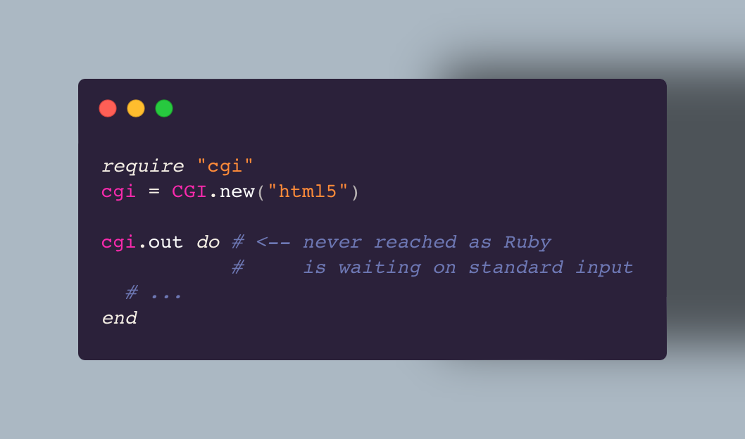 Ruby code from the Gist in this toot, file cgi.rb