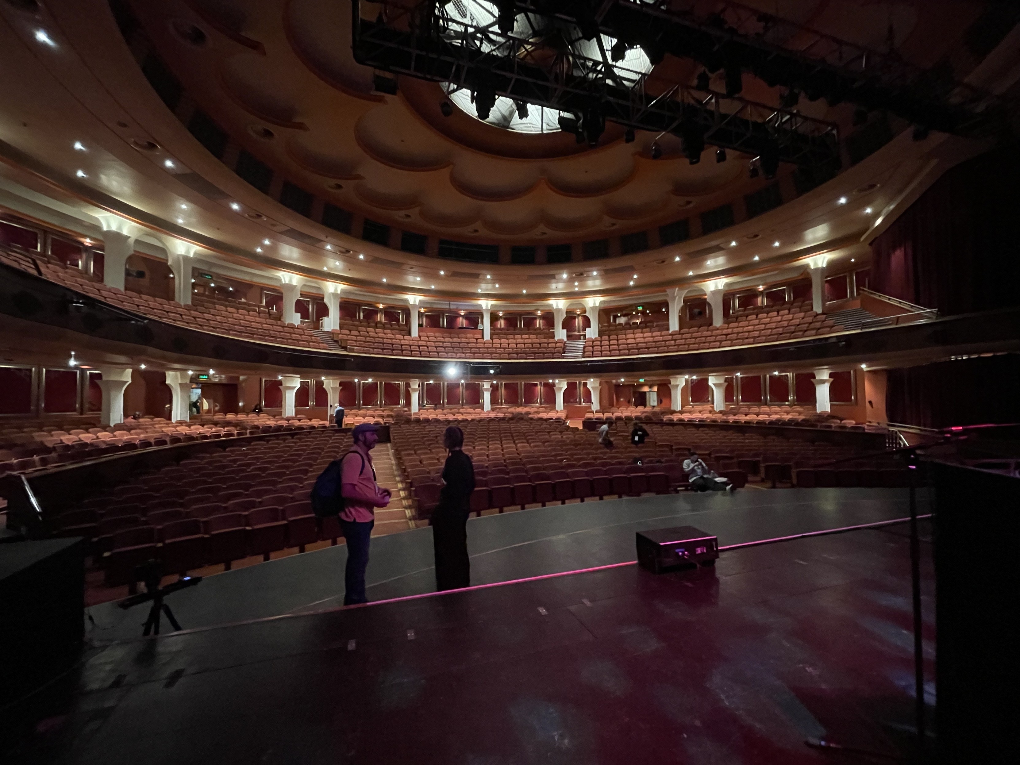 Inside view of Brighton Dome from the stage