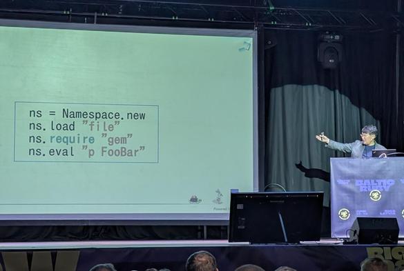 Matz presenting a first draft for Ruby namespaces
