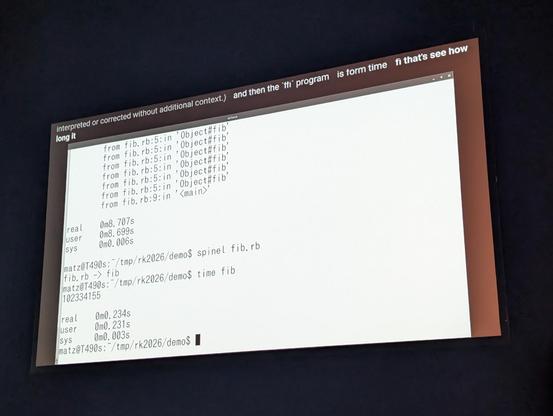 Benchmarks comparing CRuby with Spinel