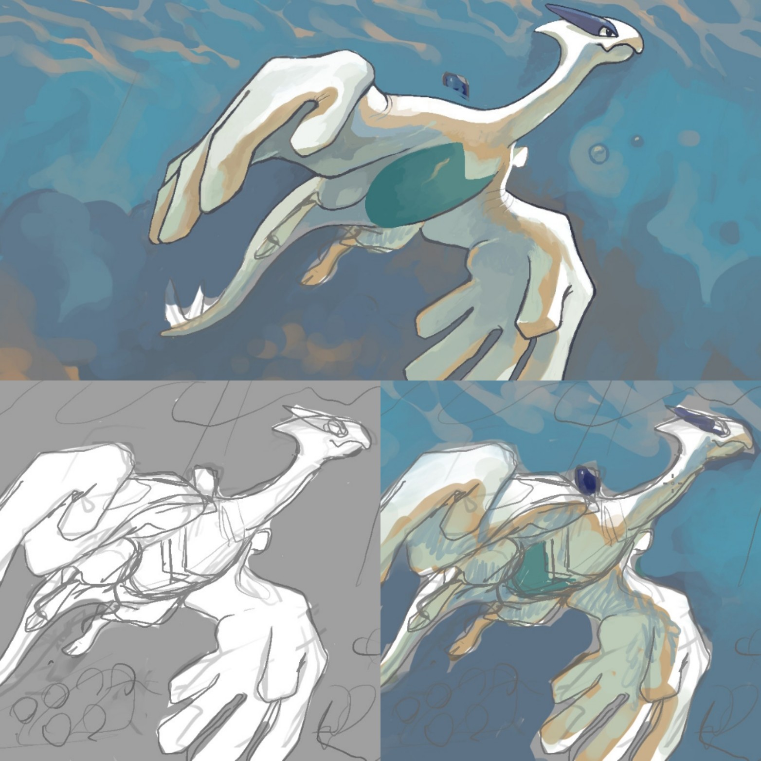 Fanart, Lugia