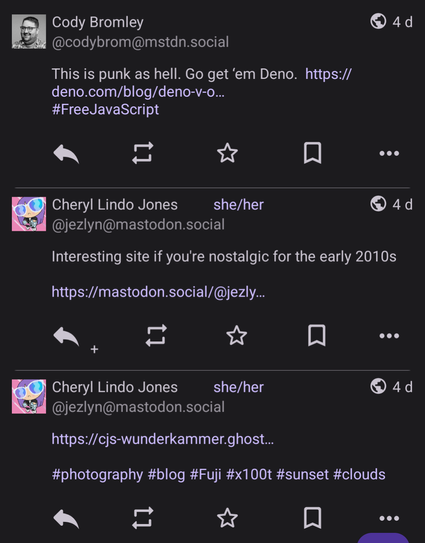 Posted media