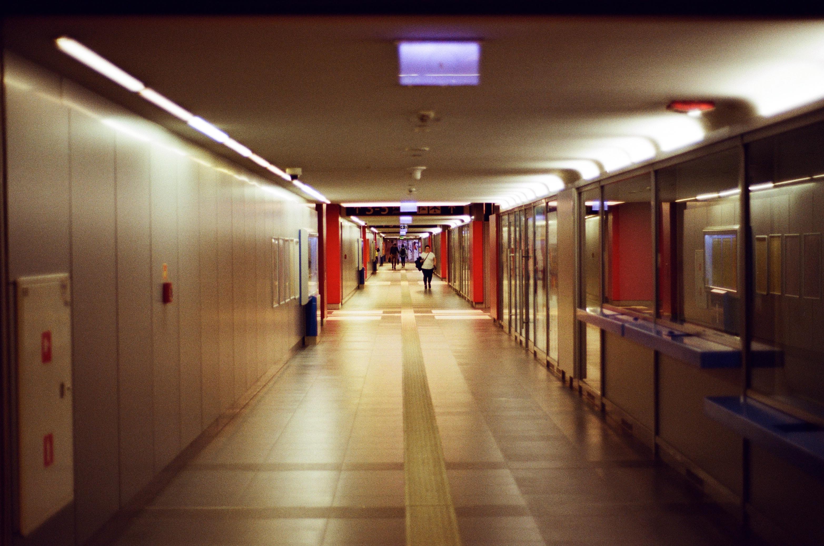 a train station hallway