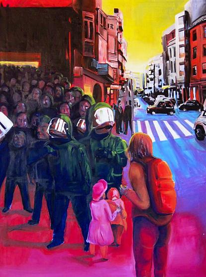 Oil painting by contemporary artist painter Fabian Zolar, Öl auf Leinwand , Ölmalerei