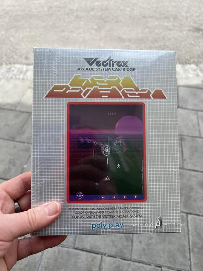 A boxed computer game for the vectrex game system.