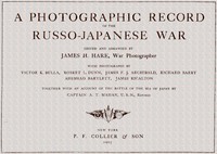 A book cover of “A photographic record of the Russo-Japanese war by James H. Hare”.