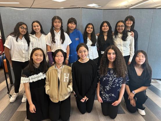 Great Neck South Middle School students competed at the South Asian American Women’s Alliance Middle School Science Fair.