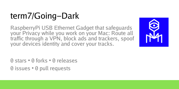 Summary card of repository term7/Going-Dark