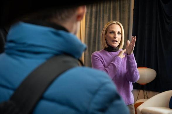 Marlee Matlin at the Indiewire Studio 2025 at Sundance presented by Dropbox held at The IndieWire Studio on January 24, 2025 in Park City, Utah.