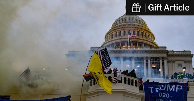 Rioters at the U.S. Capitol on Jan. 6, 2021.