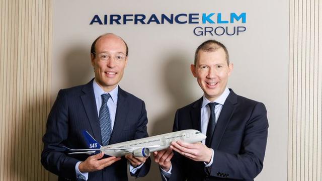 SAS CEO Anko van der Werff. and Air France–KLM CEO Benjamin Smith. | Copyright Air France–KLM, SAS.