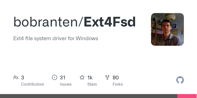 Ext4 file system driver for Windows. Contribute to bobranten/Ext4Fsd development by creating an account on GitHub.