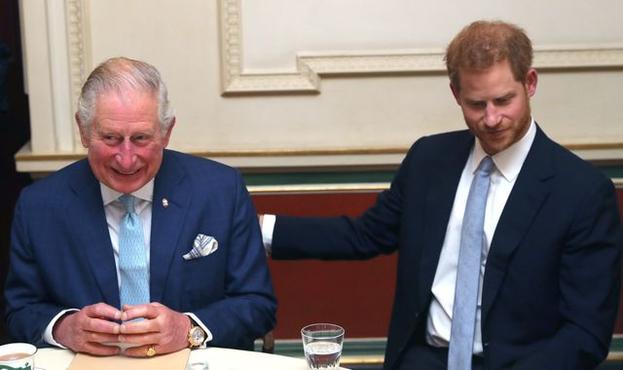 Senior aides to King and Prince Harry pictured meeting in London