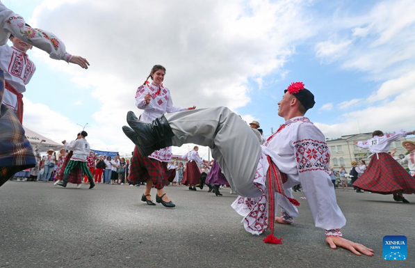 Dance contest held during 34th Int'l Festival of Arts in Belarus-Xinhua Dance contest held during 34th Int'l Festival of Arts in Belarus-Xinhua