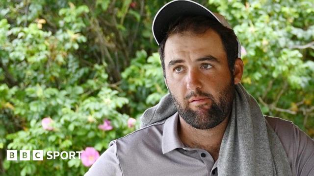 Scottie Scheffler at The Open at Royal Portrush