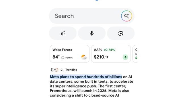 A screenshot taken by TechCrunch showing Google Discover AI summaries.