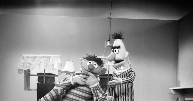 The Muppets of Jim Henson, center, helped make “Sesame Street” a hit for PBS in its early days.