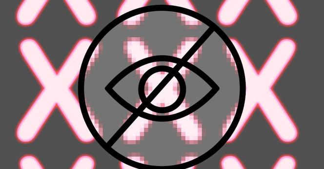 An illustration of red X’s behind a symbol representing content that can’t be viewed.