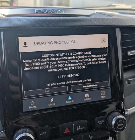 Popup Ads in Your Pickup Truck? RAM Trucks Now Feature Scammy Ads on the Center Display
