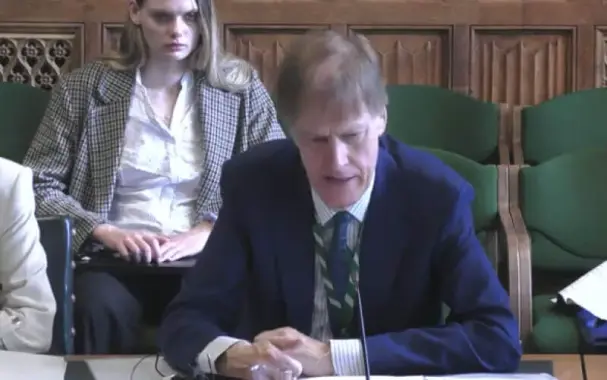 Sir Stephen Timms giving evidence to a Commons committee