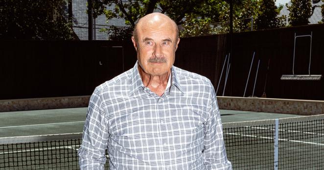 Dr. Phil, at his home tennis court in Dallas, is known to keep two essential items in the trunk of his Rolls-Royce: a shotgun and a tennis bag. “You never know,” he reasoned.