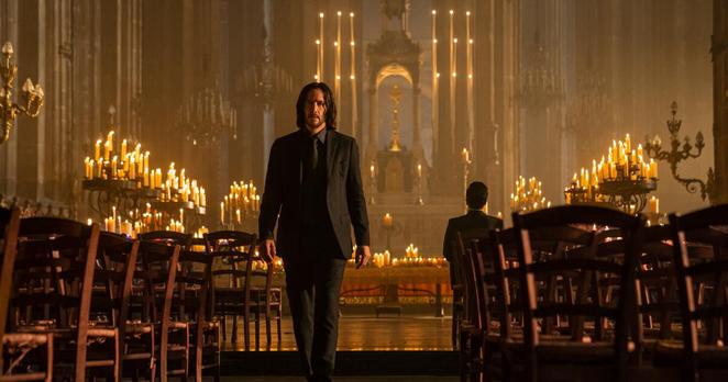 Keanu Reeves as John Wick and Donnie Yen as Caine in John Wick 4. Photo Credit: Murray Close